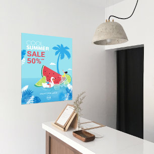 Custom PalmTree Saisonale Business Ads Poster