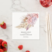 Custom Pampas Grass Lila Hochzeit Serviette (Beispiel)