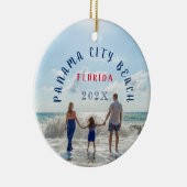 Custom Panama City Beach Florida Reisen Souvenir Keramik Ornament (Rechts)