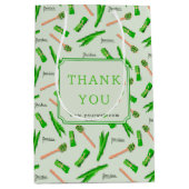 Custom Pandan Leaf Pattern Paper Bag Mittlere Geschenktüte (Vorderseite)