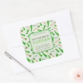 Custom Pandan Wax Melts Square Sticker (Umschlag)
