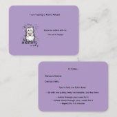 Custom Panic Attack Help Card Visitenkarte (Vorne/Hinten)