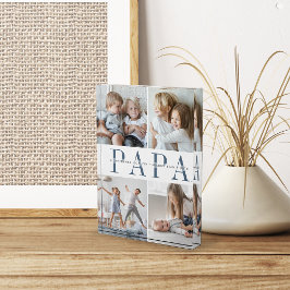 Custom Papa Grandchildren Fotoblock
