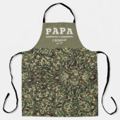 Custom Papa Name Vatertag Personalisiertes Geschen Schürze (Vorderseite)
