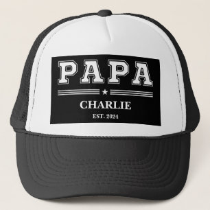 Custom Papa Name Vatertag Personalisiertes Geschen Truckerkappe