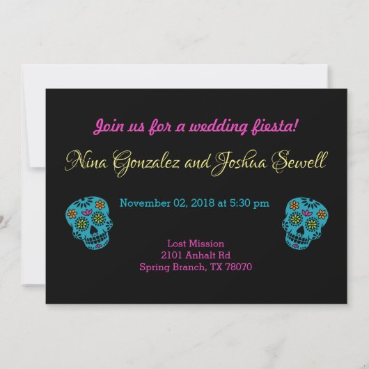 Custom Papado Picado Lovebirds for Nina 2 Einladung (Rückseite)