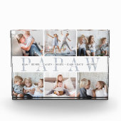 Custom Papaw Grandchildren Fotoblock (Vorderseite)