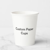 Custom Paper Cups Pappbecher (Vorderseite)