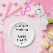 Custom Paper Disposable Appetizer Cake Teller 7" (Party)