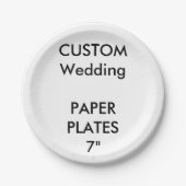Custom Paper Disposable Appetizer Cake Teller 7" (Vorderseite)