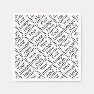 Custom Paper Napkin - Standard White (gepolstert) Serviette