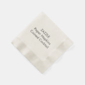 Custom Paper Napkins ECRU COCKTAIL Serviette (Ecke)