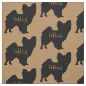 Custom Papillon Dog Fabric Stoff (Muster)
