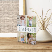 Custom Papou Grandchildren Fotoblock