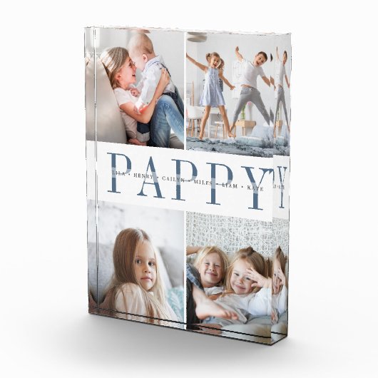 Custom Pappy Grandchildren Fotoblock (Rechts)