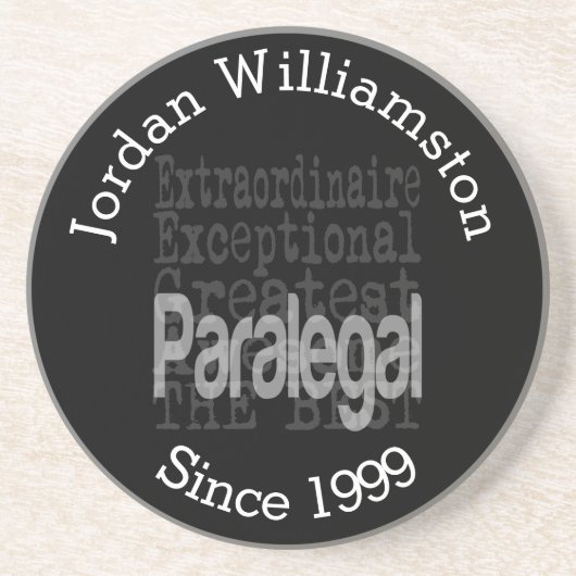 Custom Paralegal Extraordinator Getränkeuntersetzer (Vorne)