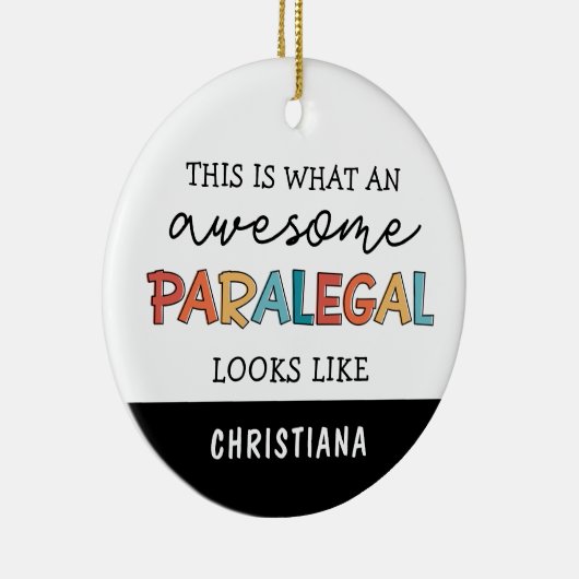 Custom Paralegal Phantastisch Legal Assistant Funn Keramik Ornament (Rechts)