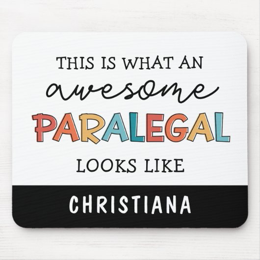 Custom Paralegal Phantastisch Legal Assistant Funn Mousepad (Vorne)