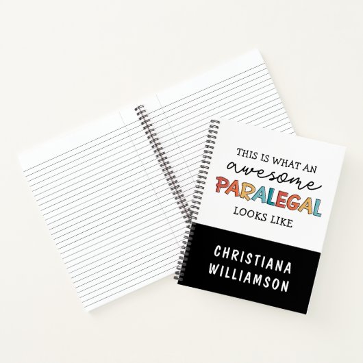 Custom Paralegal Phantastisch Legal Assistant Funn Notizblock (Innenseite)