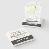 Custom Paralegal Phantastisch Legal Assistant Funn Steinuntersetzer (Seitenansicht)