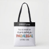 Custom Paralegal Phantastisch Legal Assistant Funn Tasche (Vorderseite)