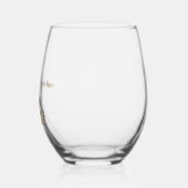 Custom Paris Eiffel Tower Beautiful Floral Weinglas Ohne Stiel (Links)