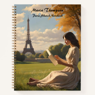 Custom Paris Sketch Travel Notebook Journal-Tagebu Notizblock