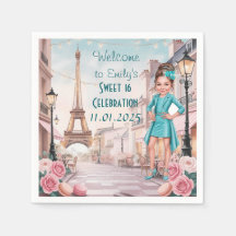 Custom Paris und Rose Sweet 16 in Paris