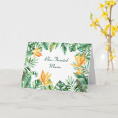 Custom Parrot Name Gratulationen New Bird Adoptier Karte (Gelbe Blume)