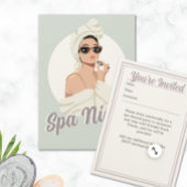 Custom Party Einladung - Girls Wellness-Center Tag