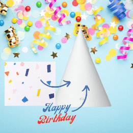 Custom Party Foto Kunstwerk Urlaub Geburtstag Partyhütchen