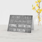 Custom Party Save the Date Weihnachtsessen Karte (Gelbe Blume)