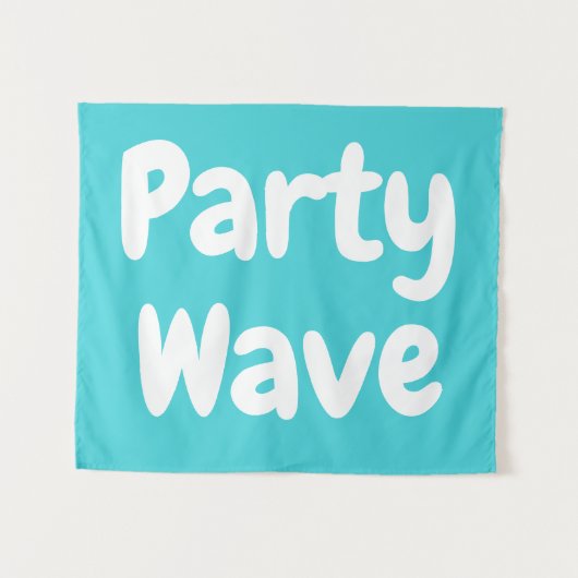 Custom Party Wave Surf Kind Kinderzimmer Boho Kid Wandteppich (Vorderseite (Horizontal))