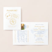 Custom Passport Briefmarke Hochzeitspaziergang Folienkarte (Anzeige)