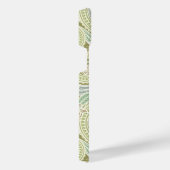 Custom Pasta Green Yellow Blue Pink Paisley Art iPhone Hülle (Rechte Seite)