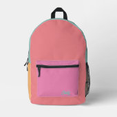 Custom Pastel Ästhetik Minimalistisch Moderne Tren Bedruckter Rucksack (Vorderseite)