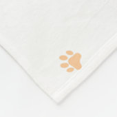 Custom Pastel Blue Poodle Silhouette Blanket Gift Fleecedecke (Ecke)