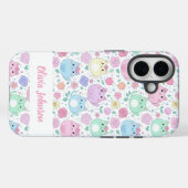 Custom Pastel Cat Pattern Phone Case  (Rückseite (Horizontal))