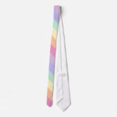 Custom Pastel Colors Womens Mens Unisex Elegante Krawatte (Rückseite)