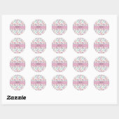 Custom Pastel Cupcake Topper Name Sticker Sheet (Blatt)