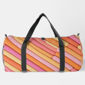 Custom Pastel Geometric Large Duffel Bag Duffle Bag (Rückseite)