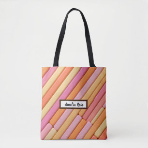 Custom Pastel Geometric Schultertasche Tasche