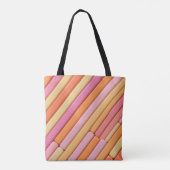 Custom Pastel Geometric Schultertasche Tasche (Rückseite)