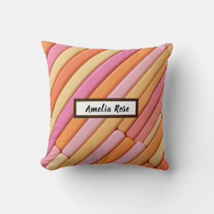 Custom Pastel Geometric Throw Pillow - Abstrakt Kissen