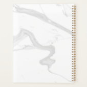 Custom Pastel Green Shiba Inu Silhouette Notebook Planer (Rückseite)