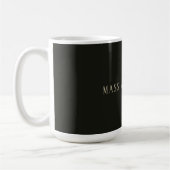 Custom pastel grey personalized minimalist name kaffeetasse (Links)
