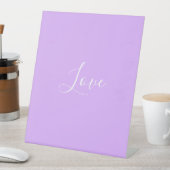 Custom Pastel Mauve Solid Color Minimalistische Ho Sockelschild (In Situ)