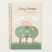 Custom Pastel Modern Boho Butterfly Planner Planer (Vorderseite)