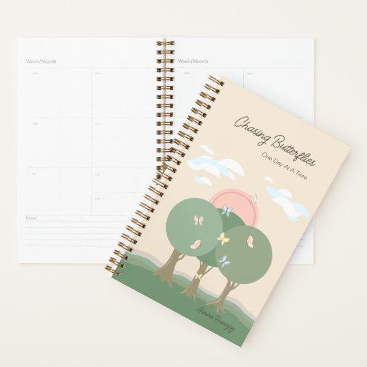 Custom Pastel Modern Boho Butterfly Planner Planer (Anzeige)