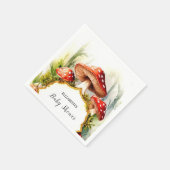 Custom Pastel Mushroom Baby Dusche Serviette (Ecke)